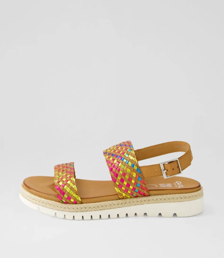 Women ARA Comfort<Jamaika 1 Rainbow Multi Leather Sandals