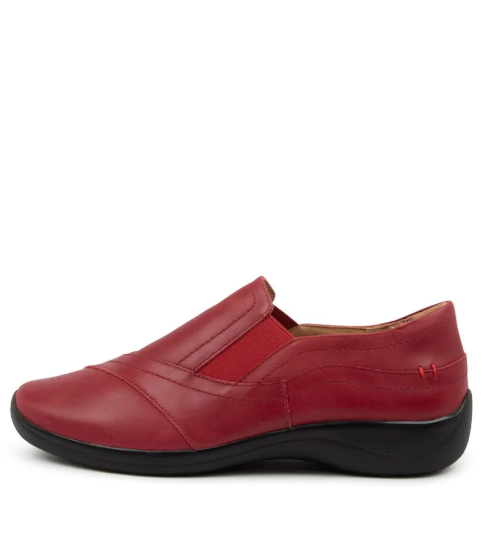 Women ZIERA Comfort<Java Xf Red Leather