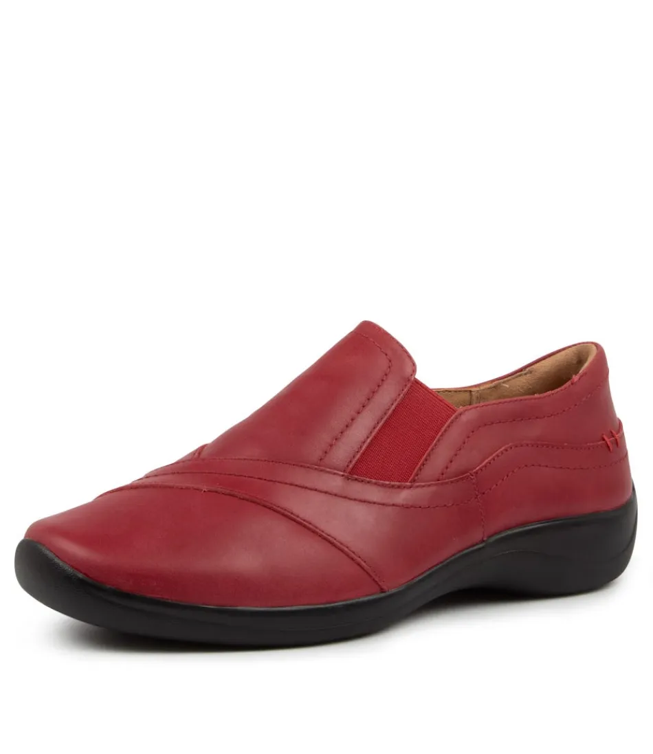 Women ZIERA Comfort<Java Xf Red Leather