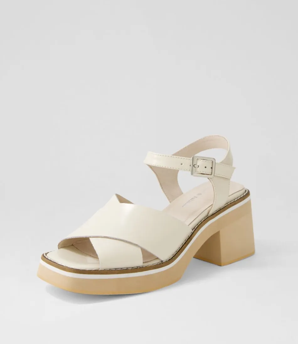 Women DJANGO & JULIETTE Heels<Jemi Vanilla Box Leather Sandals