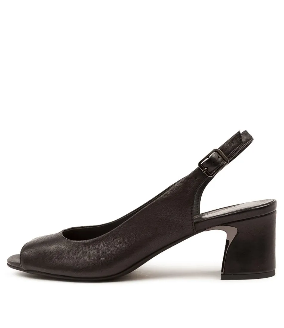 Women DJANGO & JULIETTE Heels<Jianas Black Leather