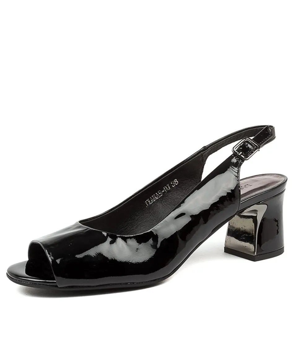 Women DJANGO & JULIETTE Heels<Jianas Dj Black Patent Leather