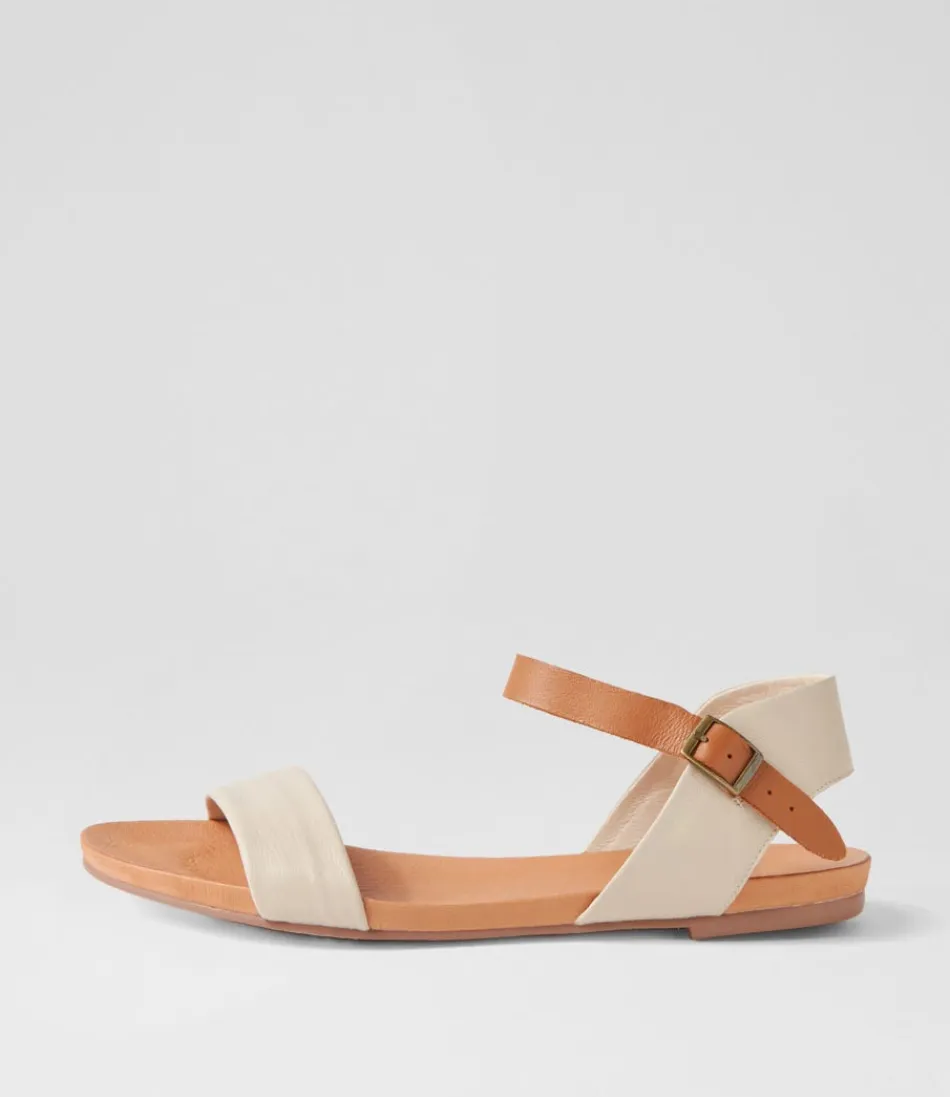 Women DJANGO & JULIETTE Flats<Jinnit Almond Tan Leather Sandals