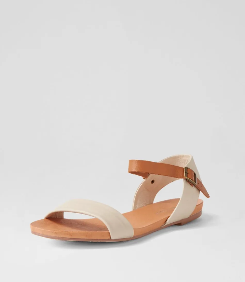 Women DJANGO & JULIETTE Flats<Jinnit Almond Tan Leather Sandals