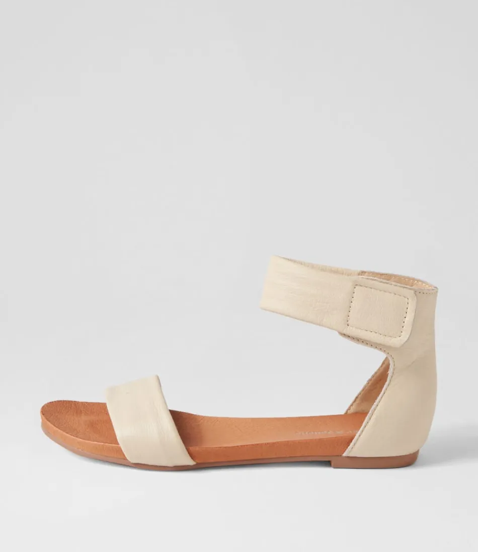 Women DJANGO & JULIETTE Flats<Juzz Milk Leather Sandals