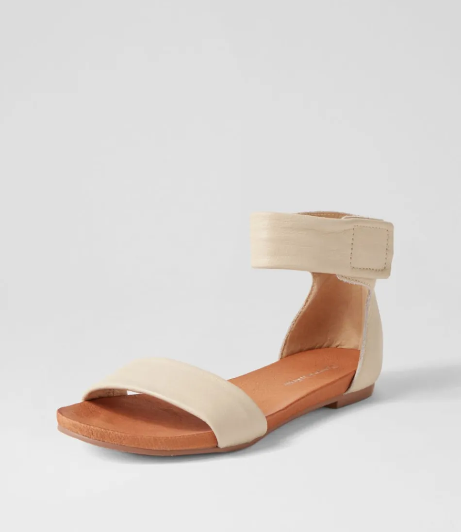 Women DJANGO & JULIETTE Flats<Juzz Milk Leather Sandals