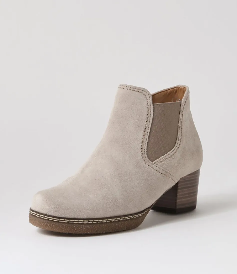 Women GABOR Boots<Kaaks Kiesel Suede Chelsea Boots