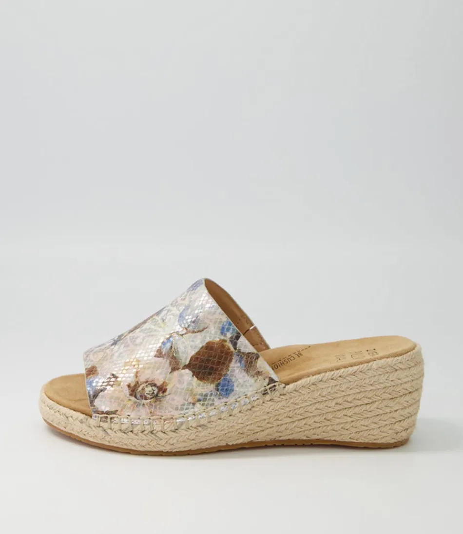 Women ZIERA Espadrilles<Kadmosy Xw Natural Multi Leather Espadrilles