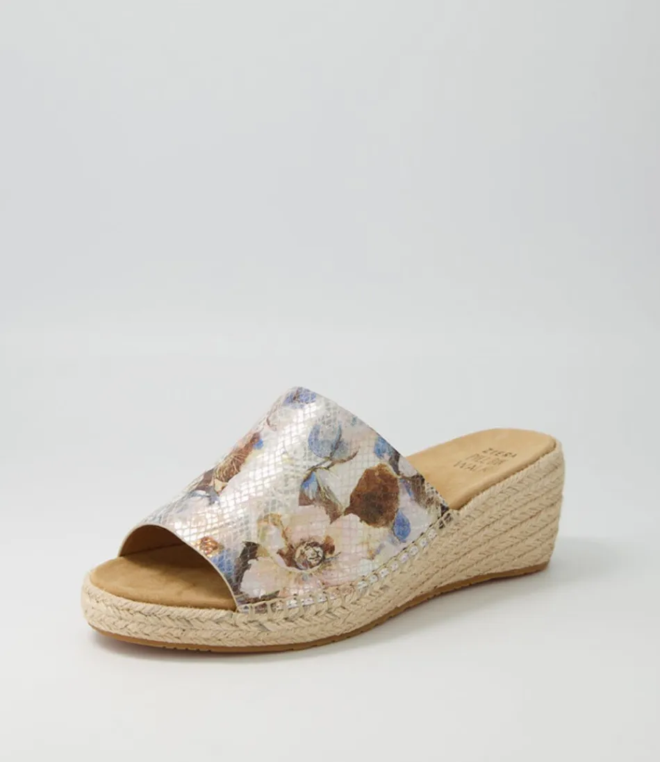 Women ZIERA Espadrilles<Kadmosy Xw Natural Multi Leather Espadrilles