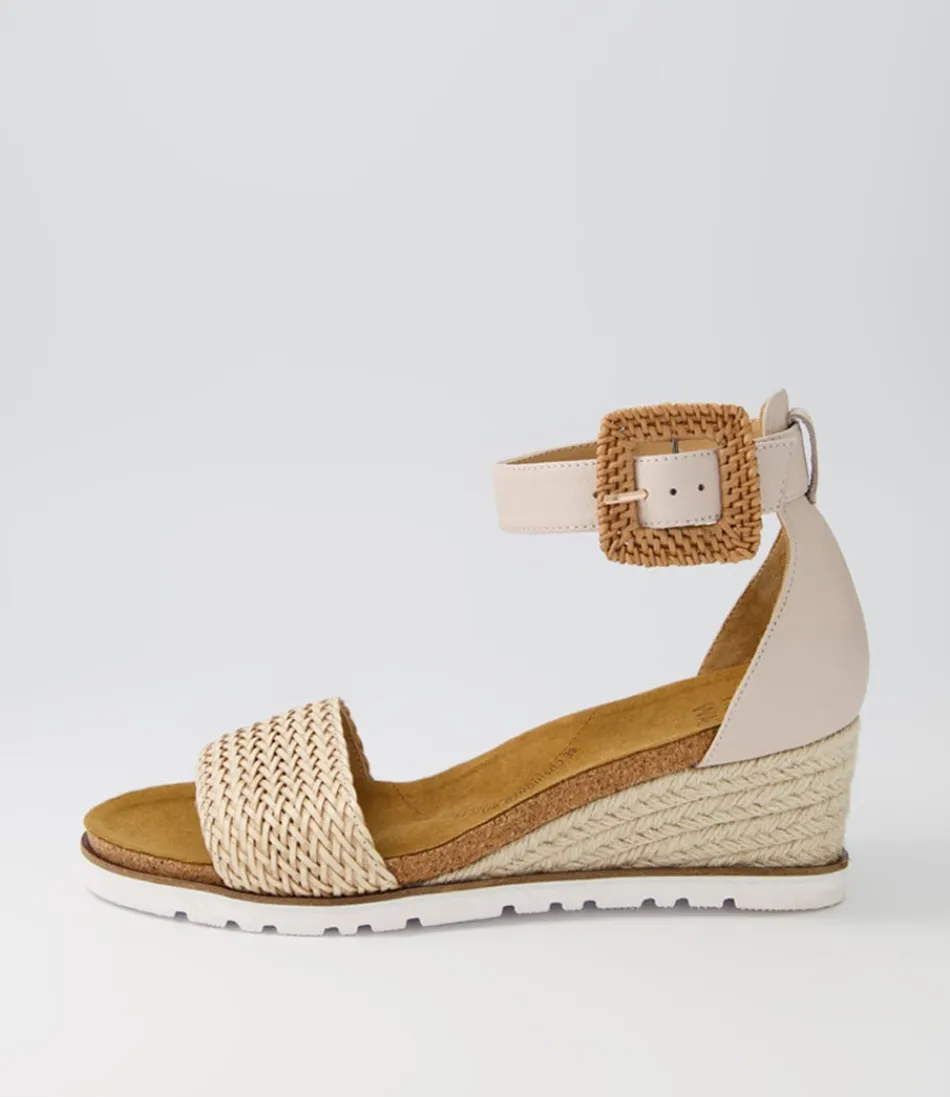 Women ZIERA Espadrilles<Kaelers W Nude Weave Leather Espadrilles