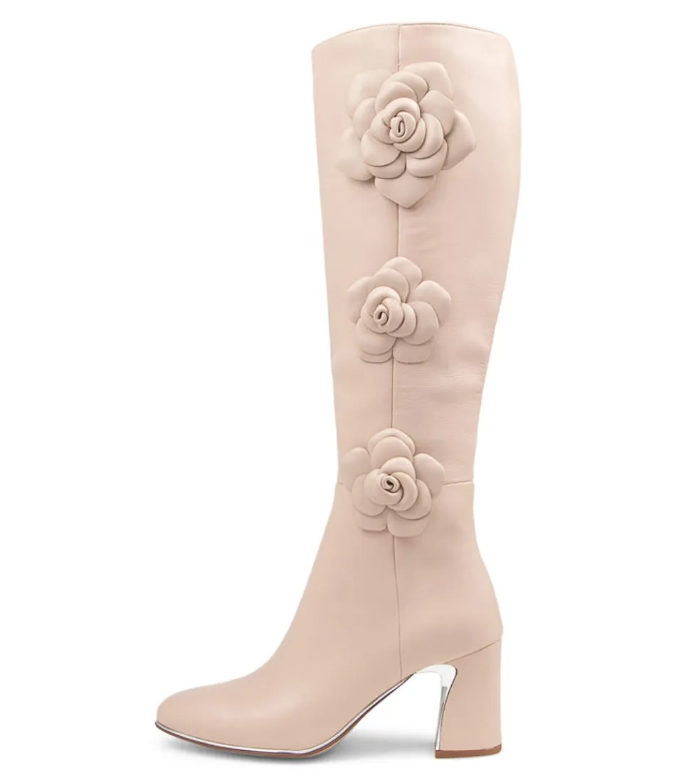 Women DJANGO & JULIETTE Boots<Kalen Nude Leather Knee High Boots