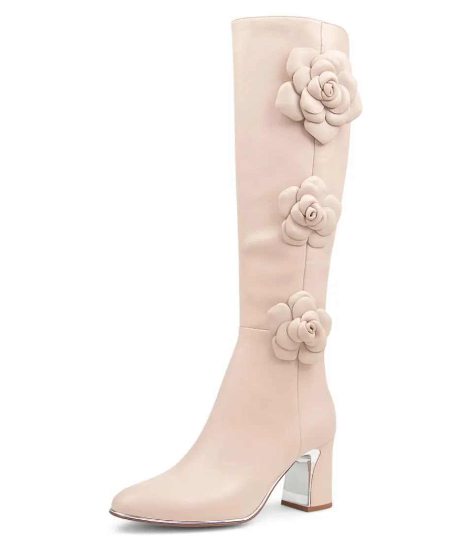 Women DJANGO & JULIETTE Boots<Kalen Nude Leather Knee High Boots