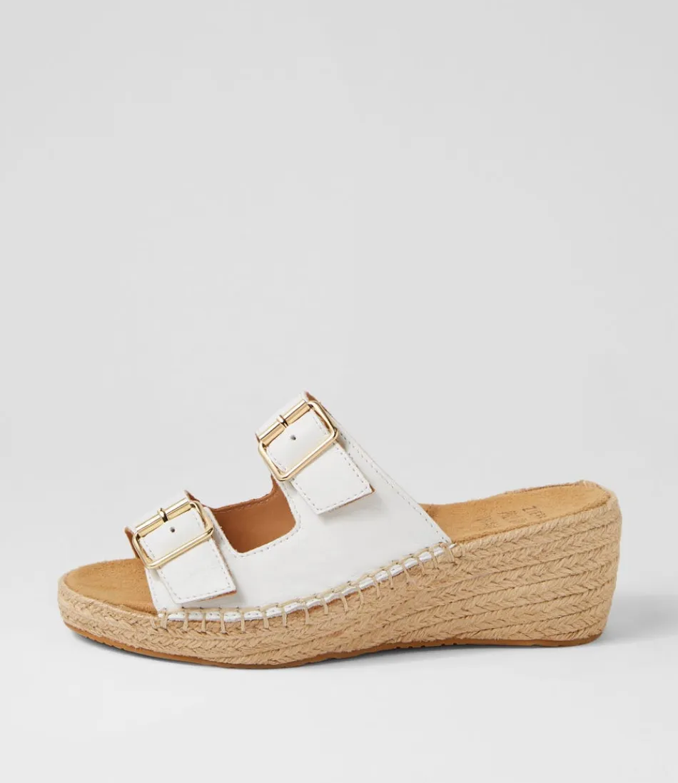 Women ZIERA Espadrilles<Kamera Xw White Leather Espadrilles