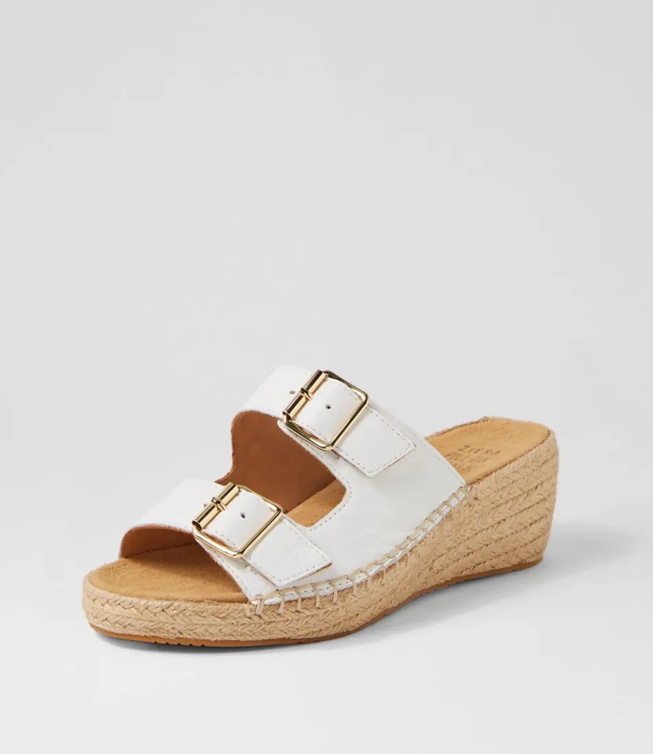 Women ZIERA Espadrilles<Kamera Xw White Leather Espadrilles