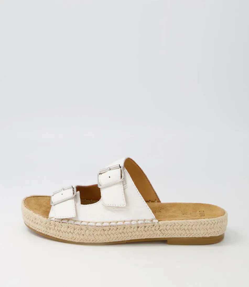 Women ZIERA Espadrilles<Kapila W White Leather Espadrilles