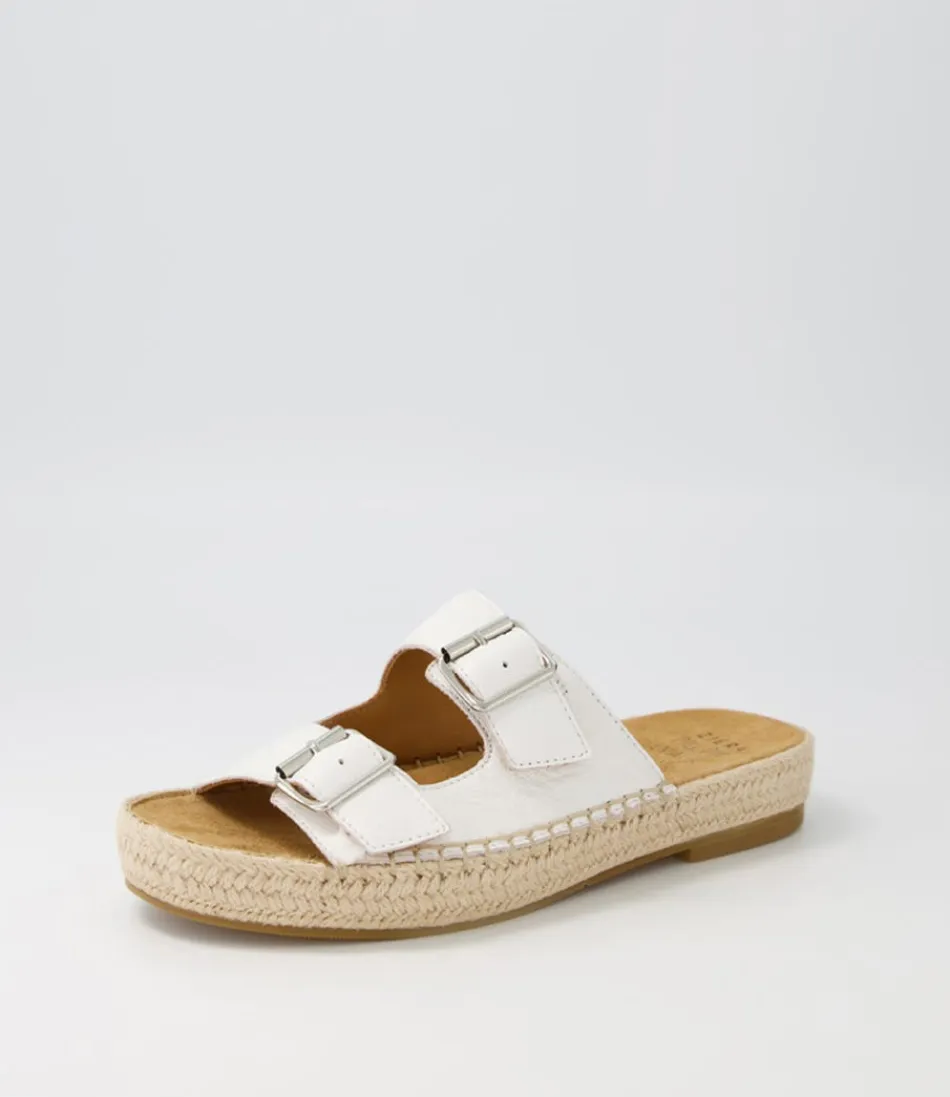 Women ZIERA Espadrilles<Kapila W White Leather Espadrilles