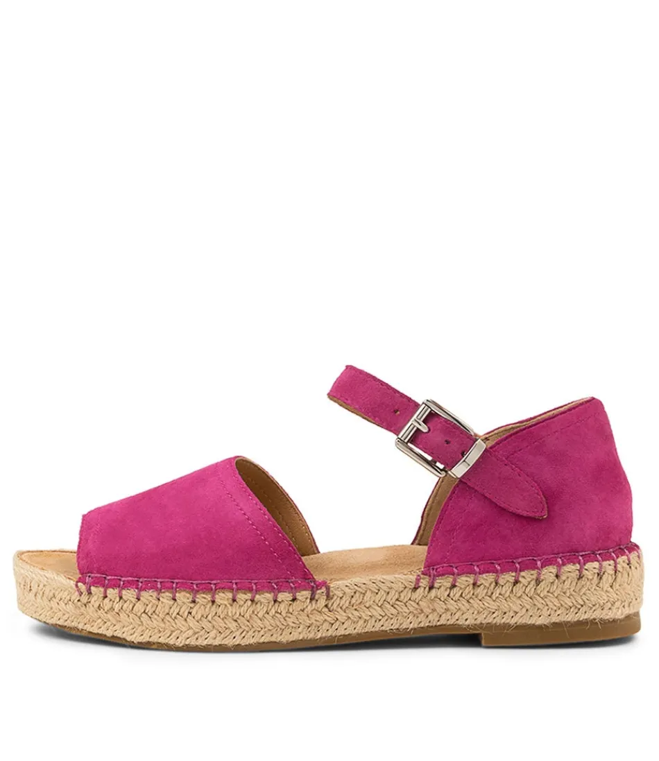 Women ZIERA Espadrilles<Kaylie W Fuchsia Suede