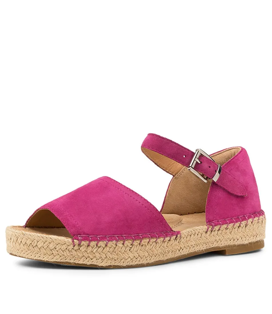 Women ZIERA Espadrilles<Kaylie W Fuchsia Suede