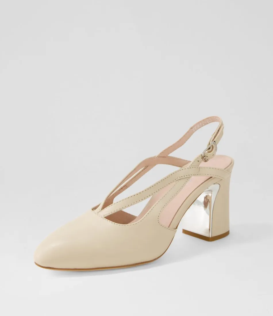 Women DJANGO & JULIETTE Heels<Kenzy Nude Leather Heels