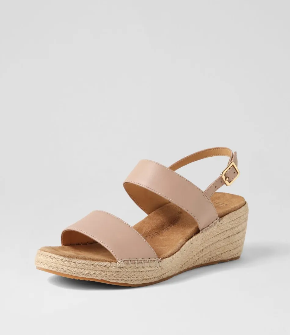 Women ZIERA Espadrilles<Kiarra Xw Blush Leather Espadrilles