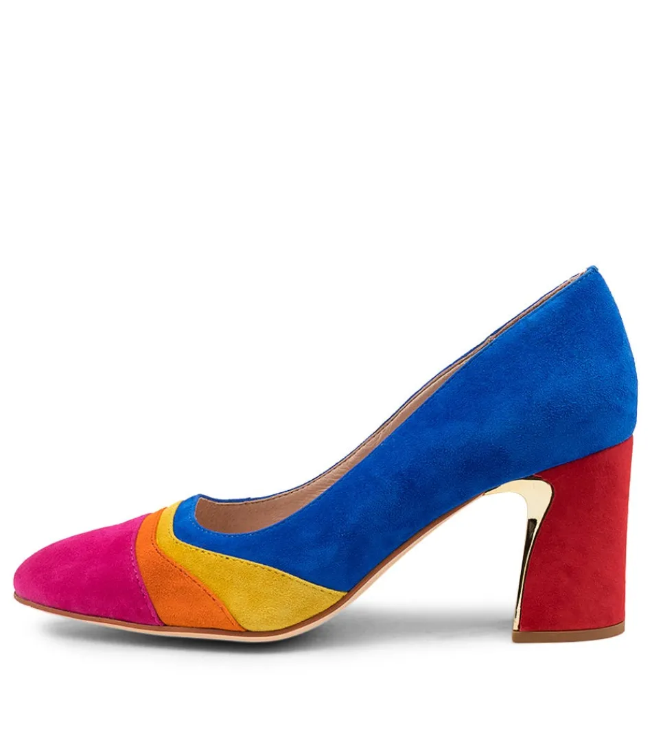 Women DJANGO & JULIETTE Heels<Kisha Bright Multi Suede