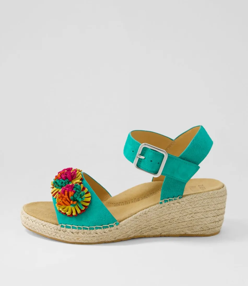 Women ZIERA Espadrilles<Kishop Xw Emerald Multi Sandals