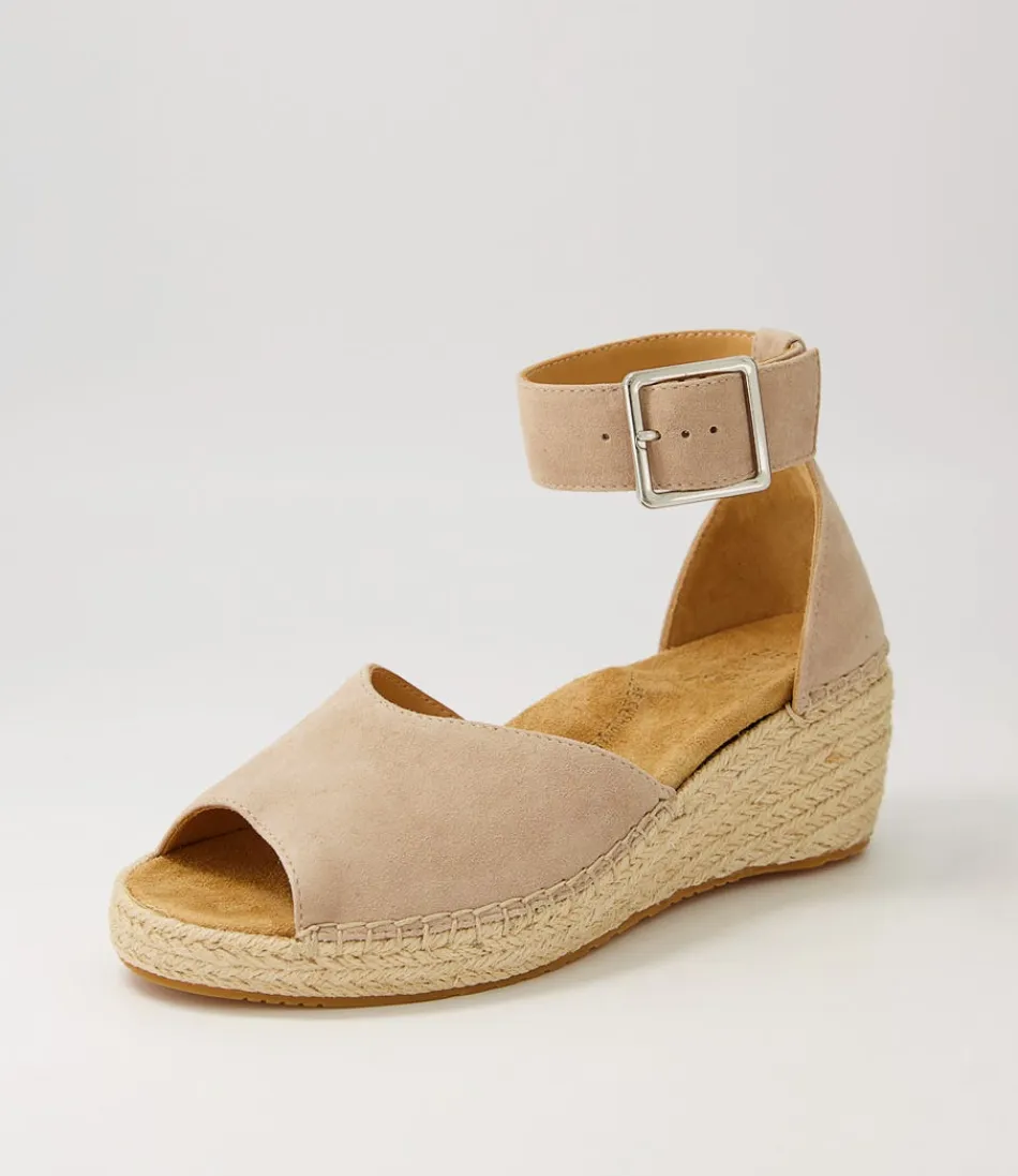 Women ZIERA Espadrilles<Koen Xw Taupe Suede Espadrilles