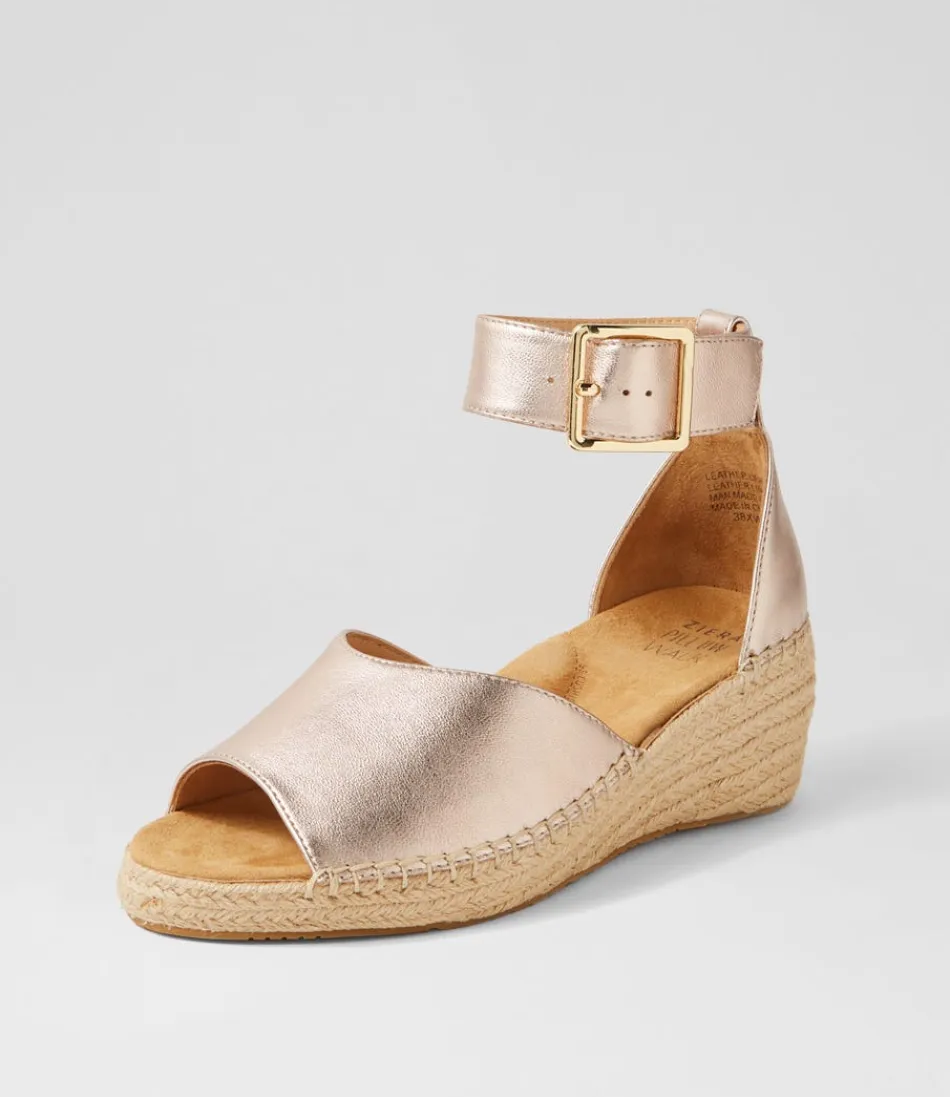 Women ZIERA Espadrilles<Koen Xw Zr Pale Rose Gold Leather