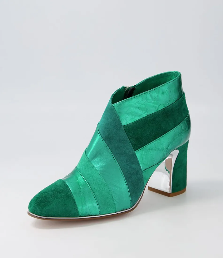 Women DJANGO & JULIETTE Boots<Kolly Emerald Mix Ankle Boots