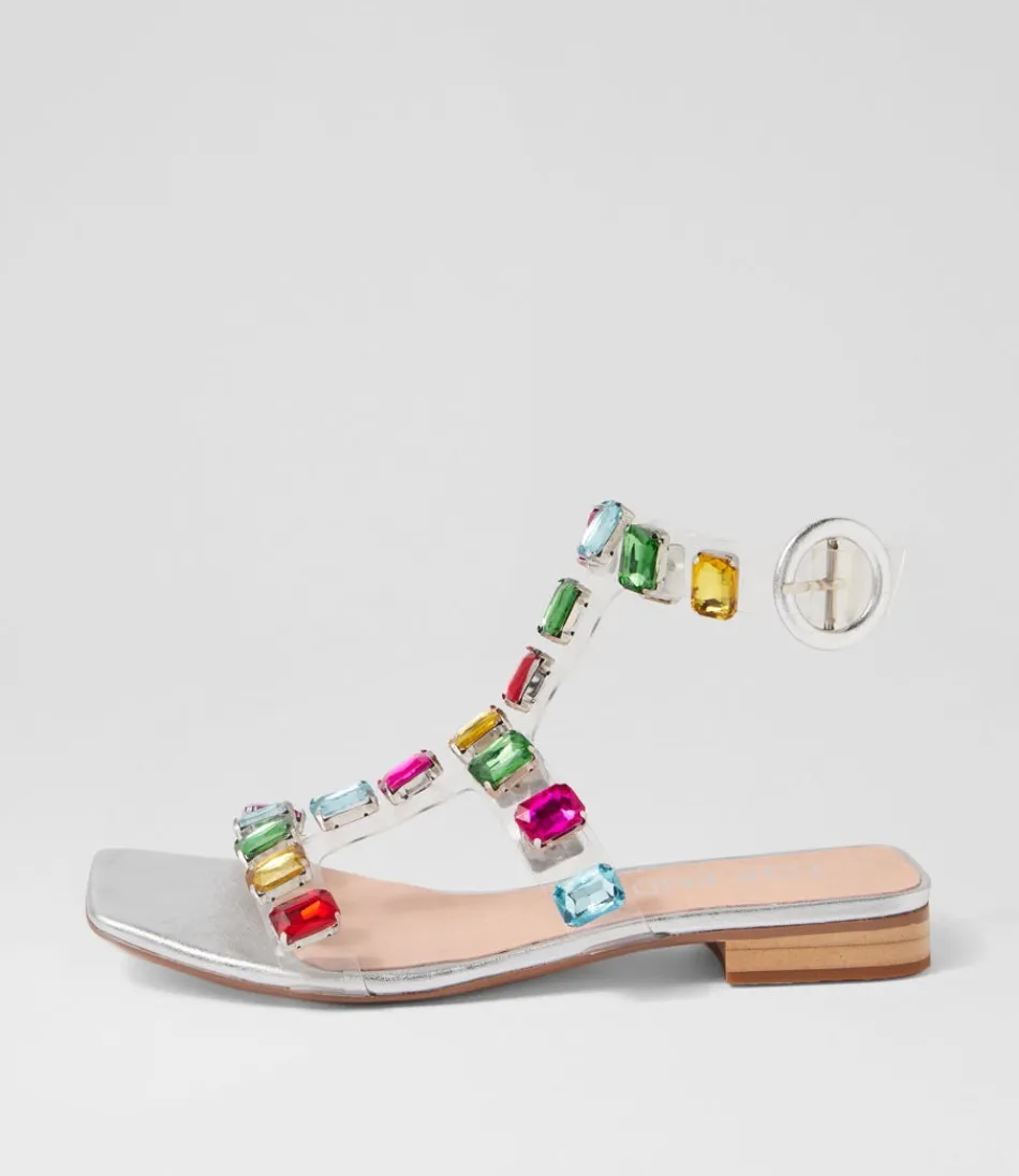 Women TOP END Flats<Kosire Silver Bright Multi Sandals