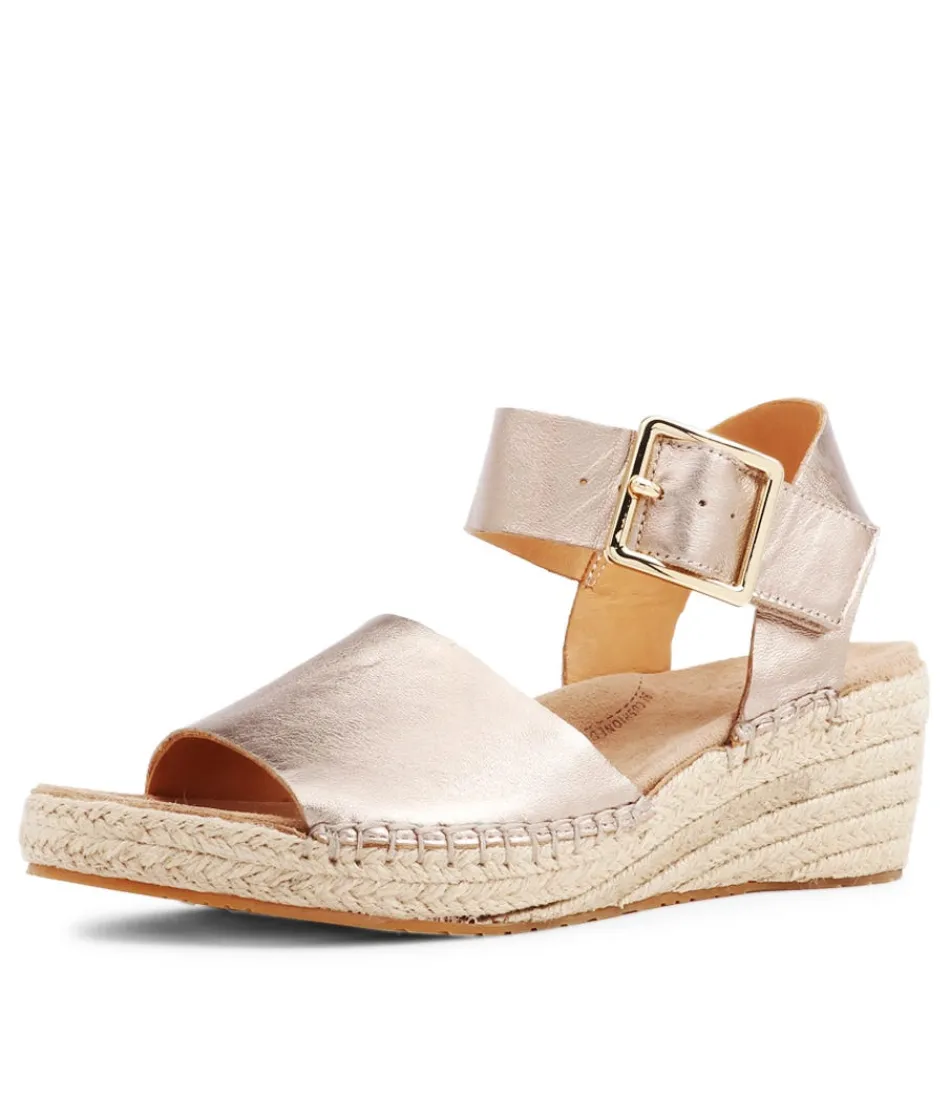 Women ZIERA Espadrilles<Kraig Xw Champagne Leather Espadrilles