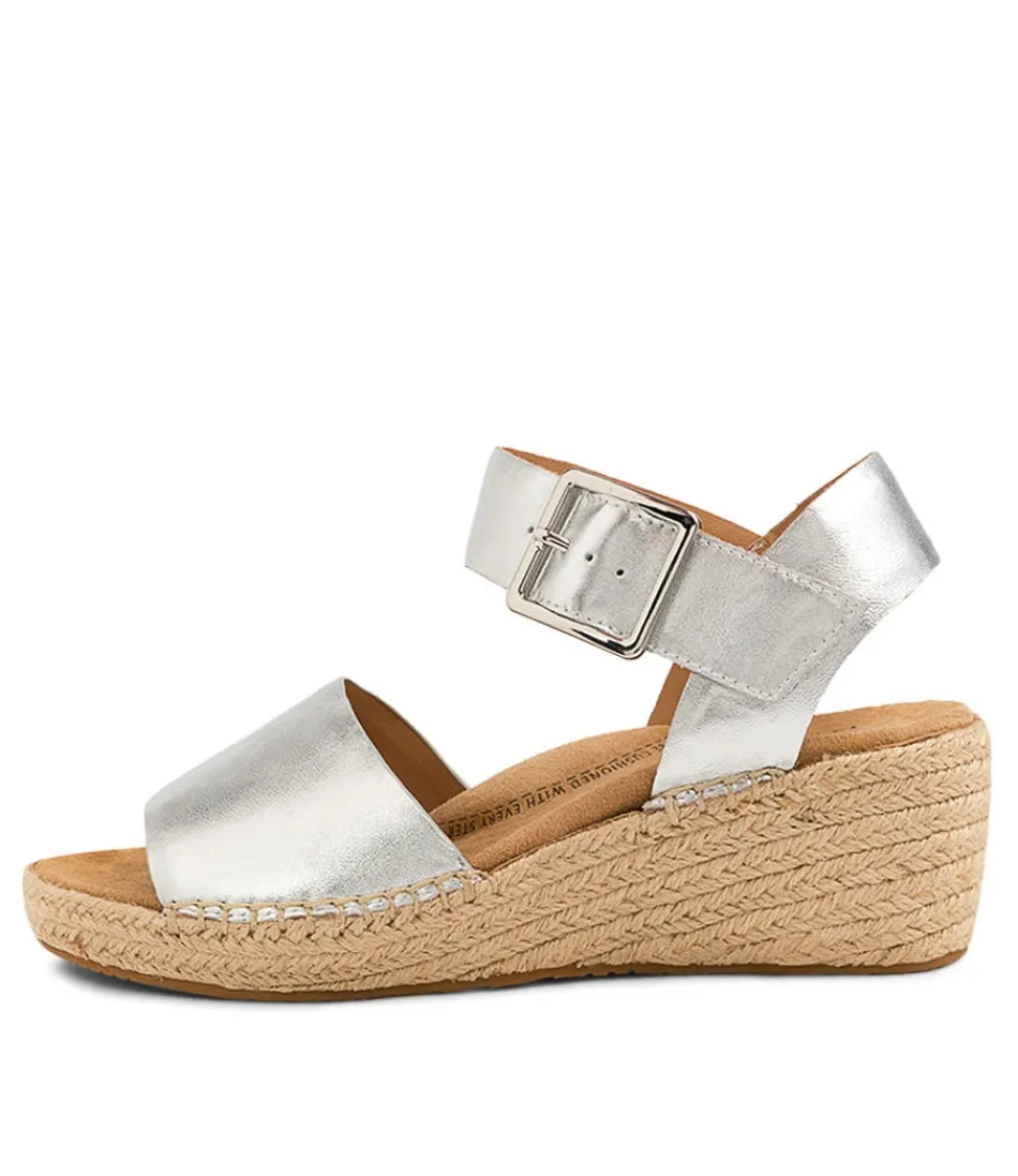 Women ZIERA Espadrilles<Kraig Xw Silver Leather