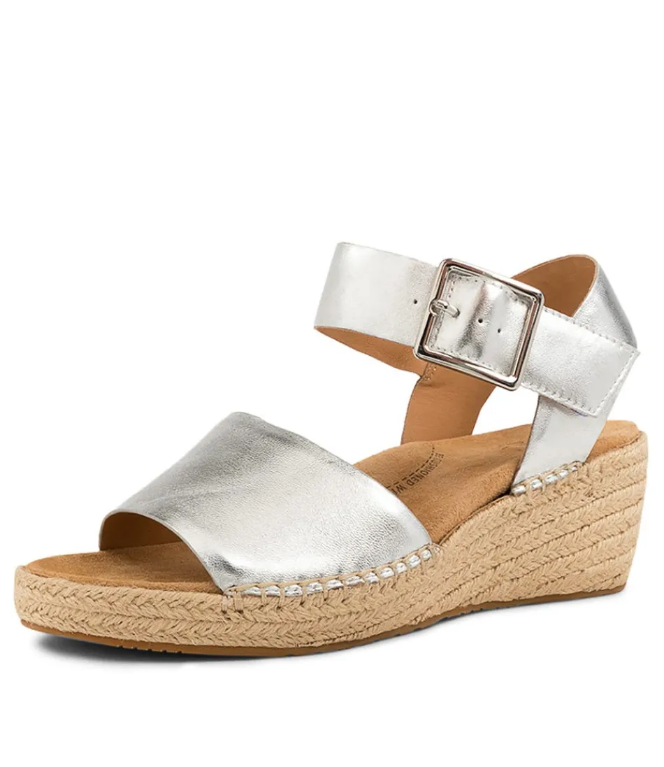 Women ZIERA Espadrilles<Kraig Xw Silver Leather