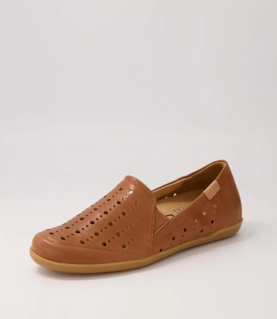 Women ZIERA Loafers<Lagos W Tan Leather Loafers