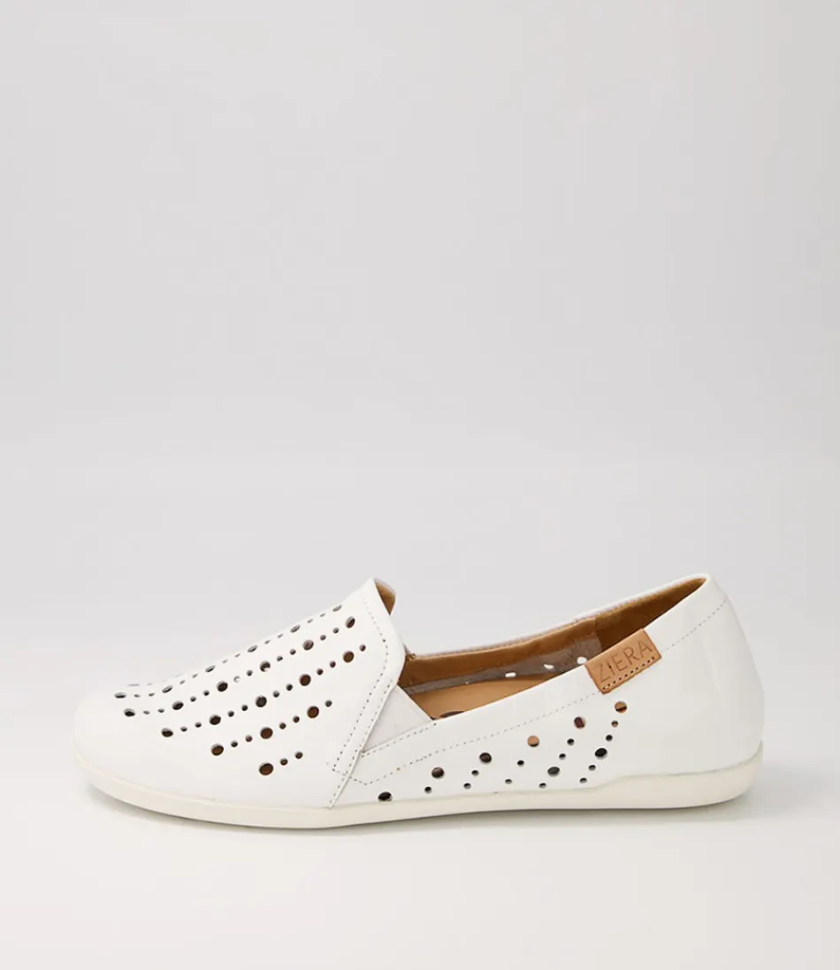 Women ZIERA Loafers<Lagos W White Leather Loafers