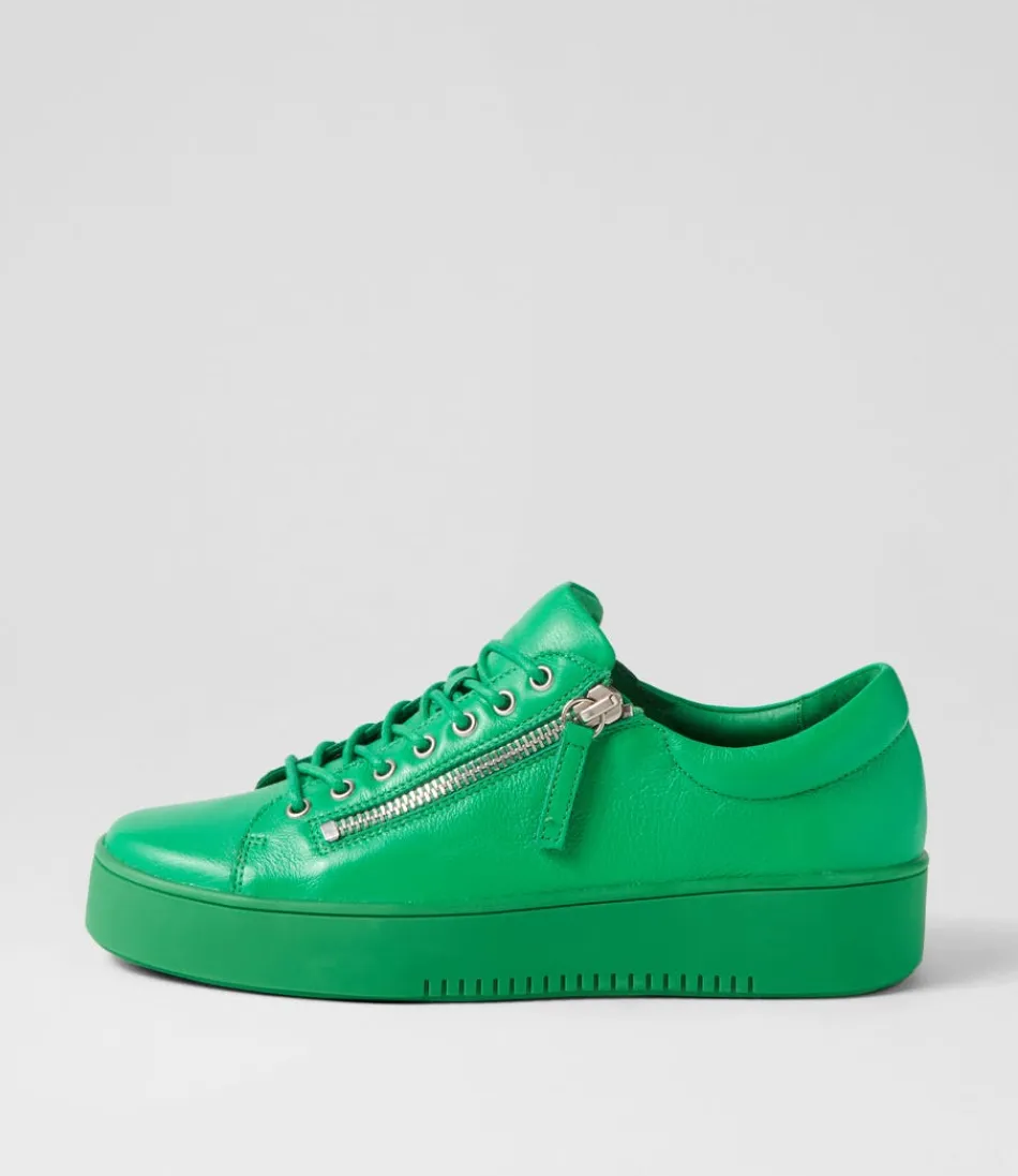 Women DJANGO & JULIETTE Sneakers<Laila Brt Emerald Leather Sneakers