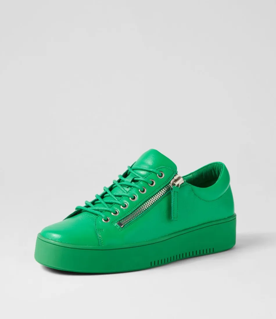 Women DJANGO & JULIETTE Sneakers<Laila Brt Emerald Leather Sneakers