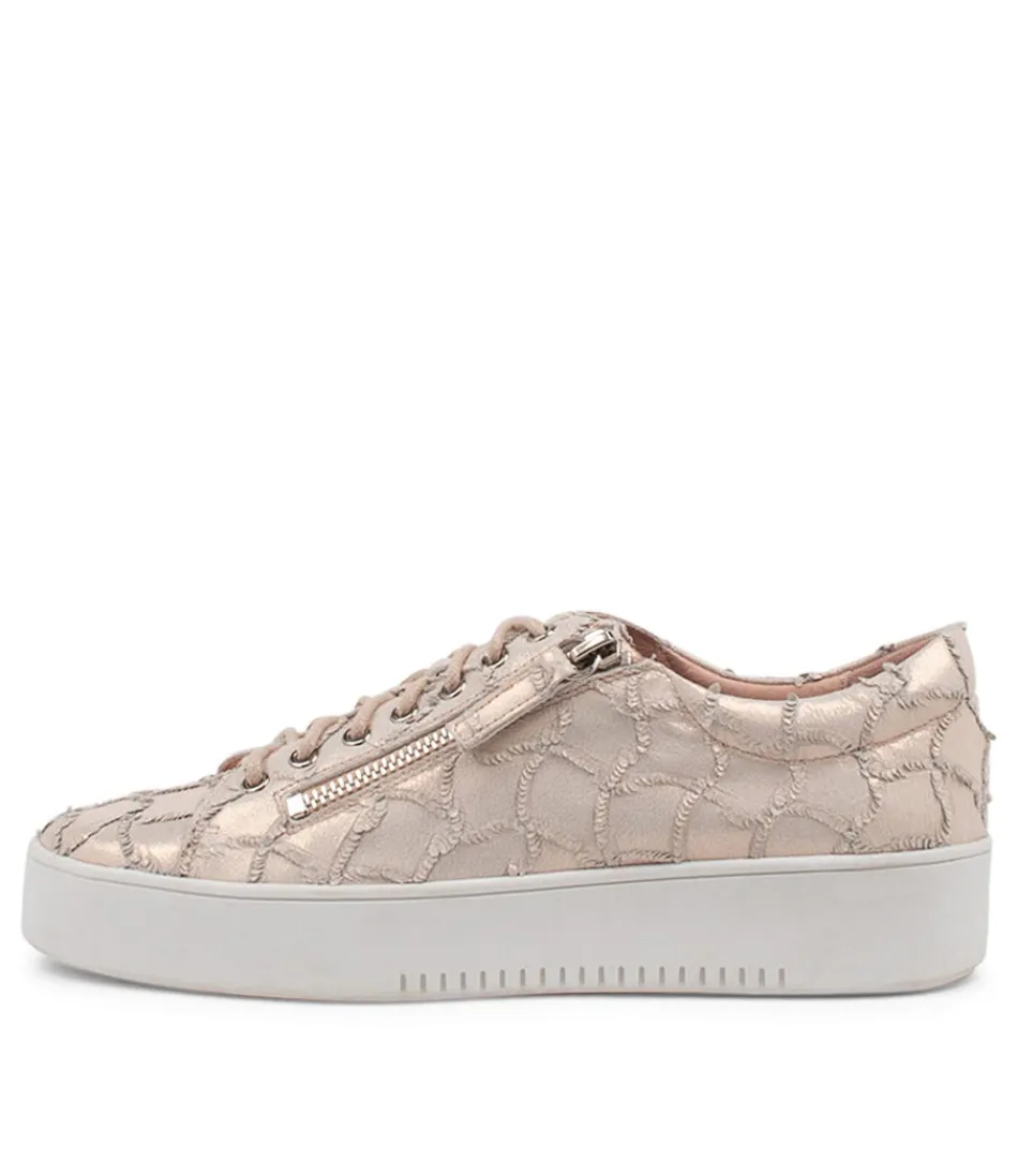 Women DJANGO & JULIETTE Sneakers<Laila Nude Frill Leather Sneakers