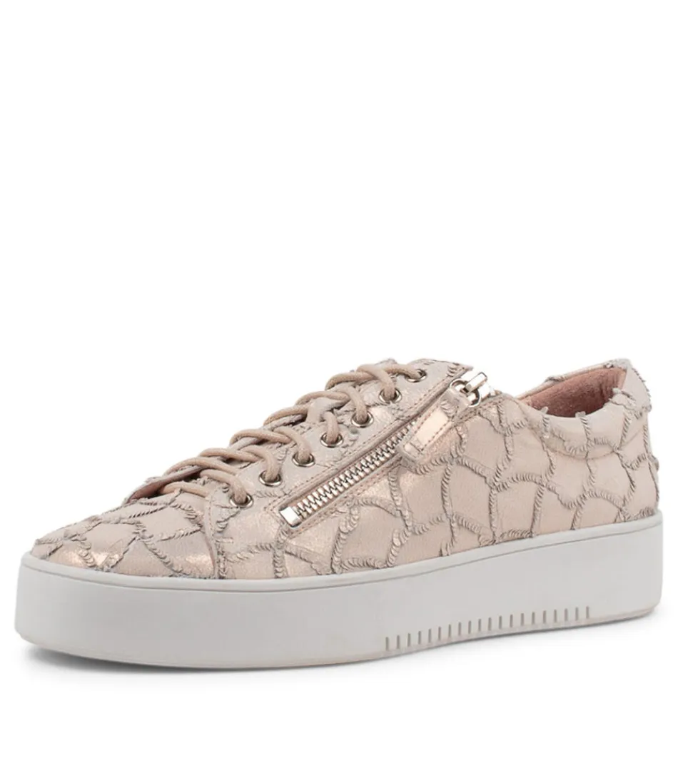 Women DJANGO & JULIETTE Sneakers<Laila Nude Frill Leather Sneakers