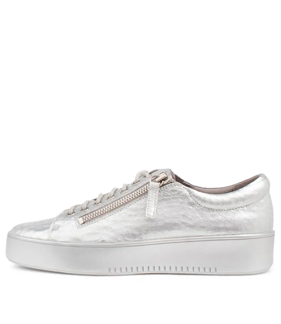 Women DJANGO & JULIETTE Sneakers<Laila Silver Leather Sneakers