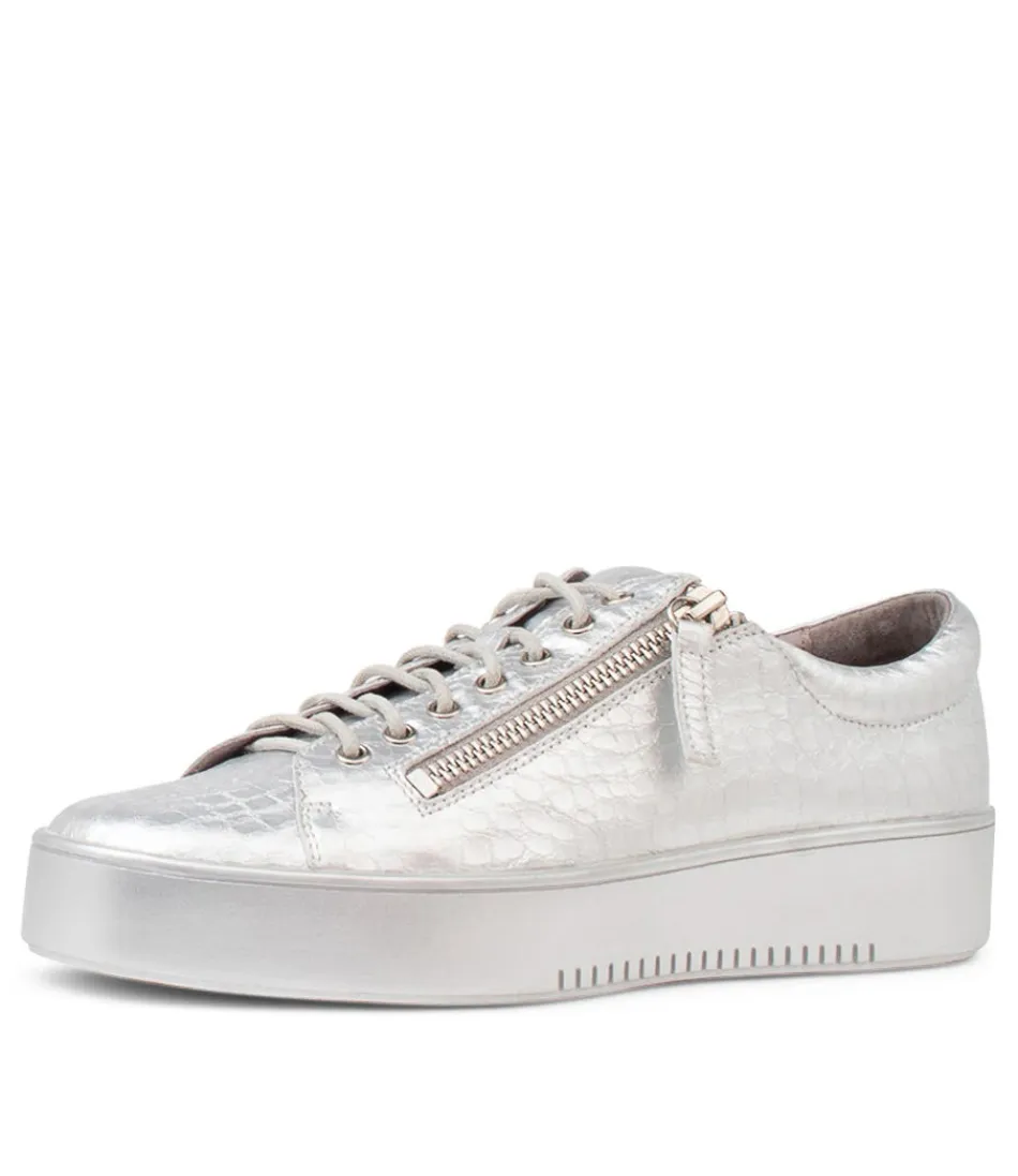 Women DJANGO & JULIETTE Sneakers<Laila Silver Leather Sneakers