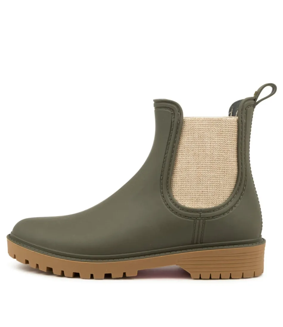 Women DIANA FERRARI Boots<Laurina Olive Gumboot