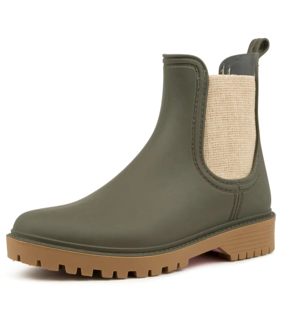 Women DIANA FERRARI Boots<Laurina Olive Gumboot