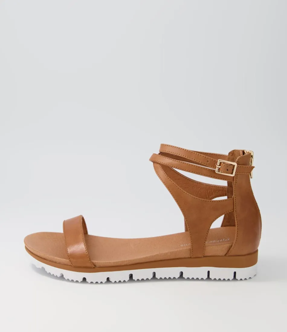 Women DJANGO & JULIETTE Wedges<Lawun Tan Leather Sandals