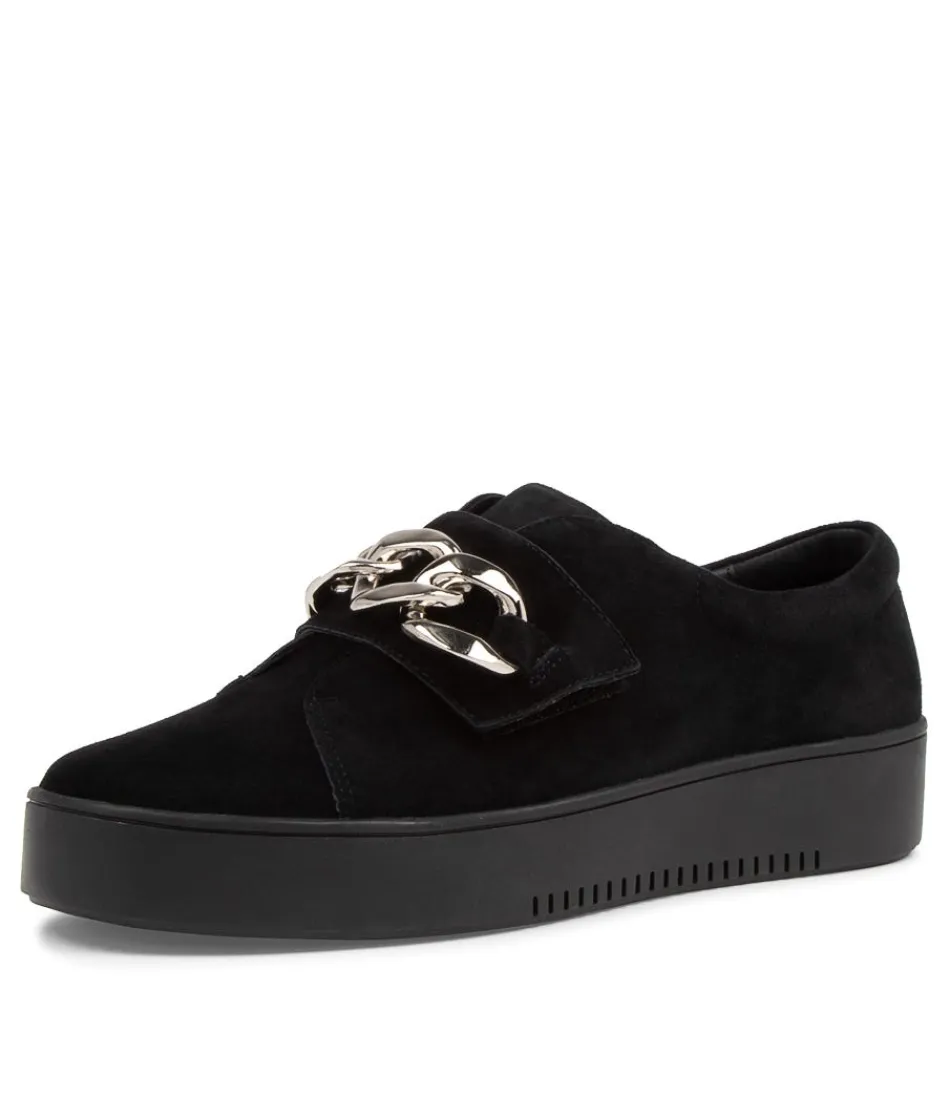 Women DJANGO & JULIETTE Sneakers<Layan Black Suede Sneakers Bs