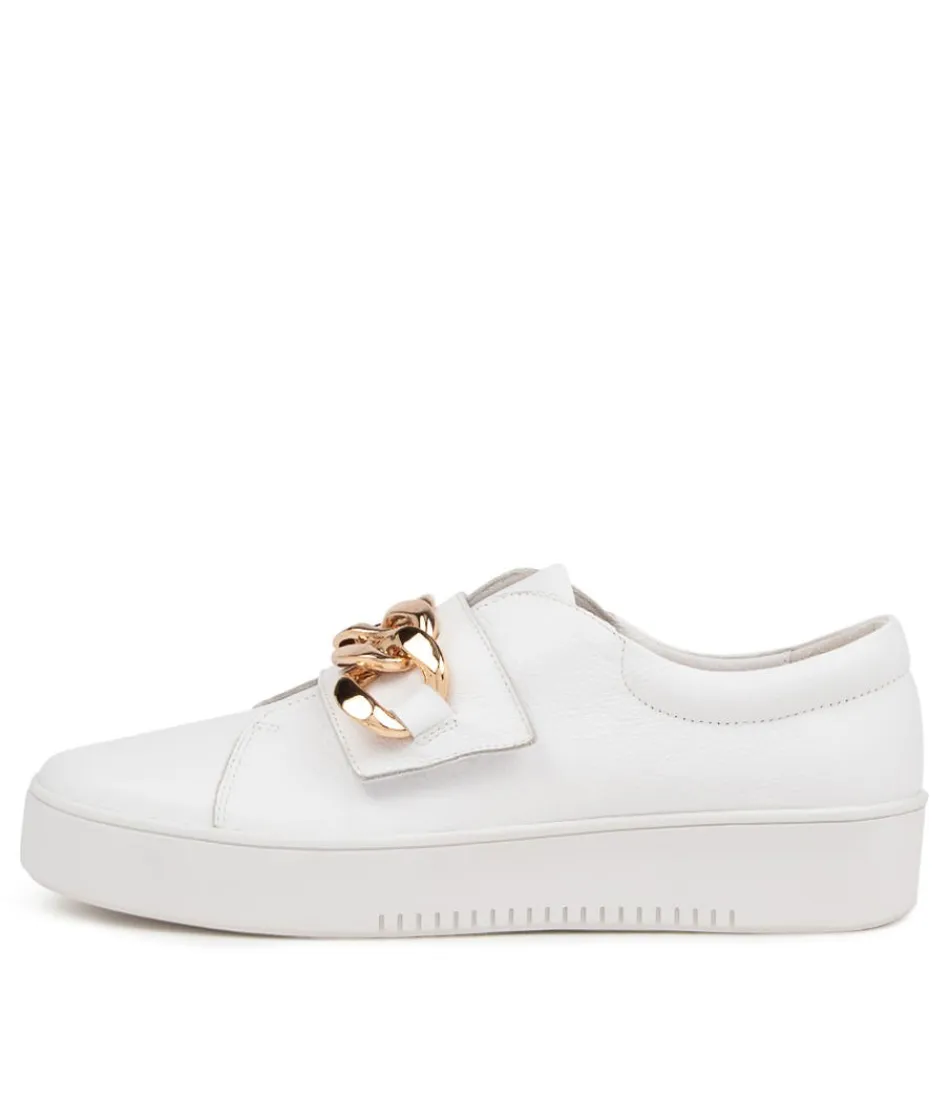 Women DJANGO & JULIETTE Sneakers<Layan White Leather Sneakers White Sole