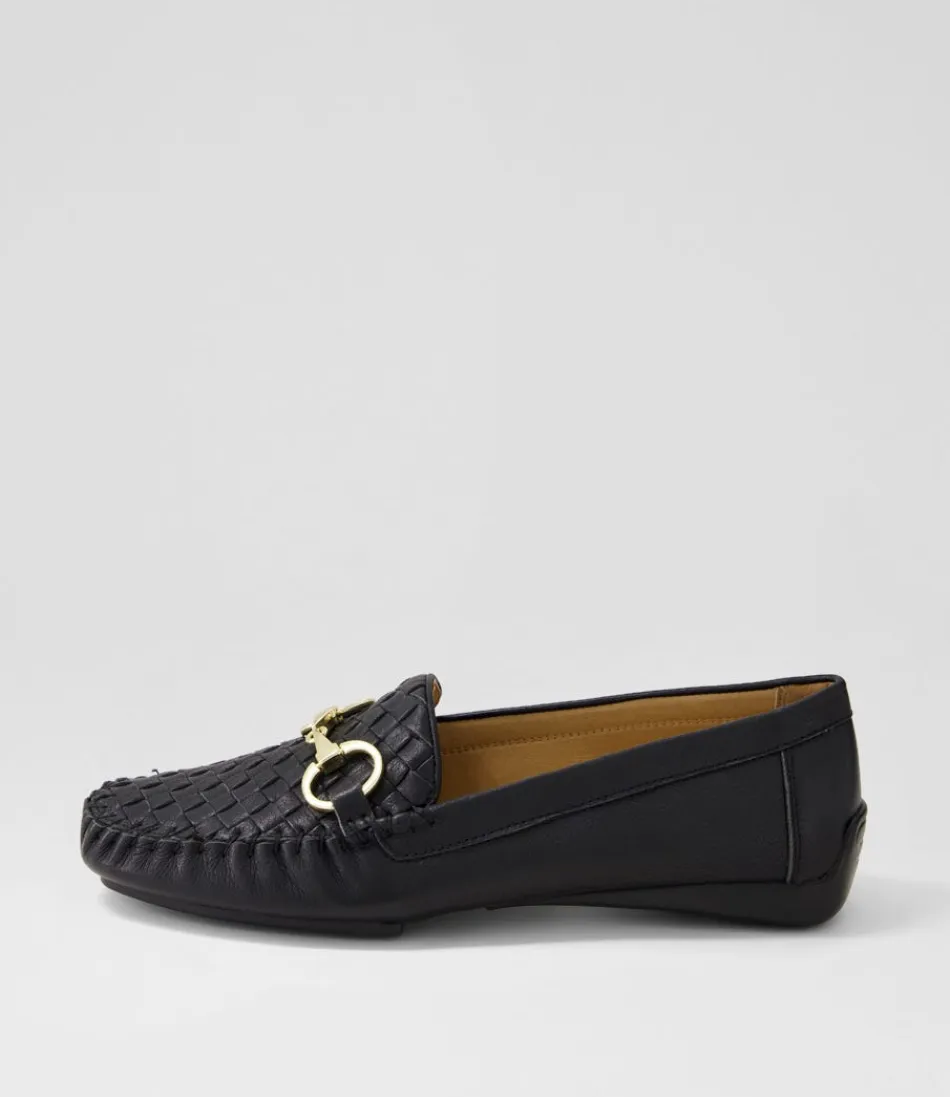 Women DJANGO & JULIETTE Loafers<Lille Black Leather Loafers