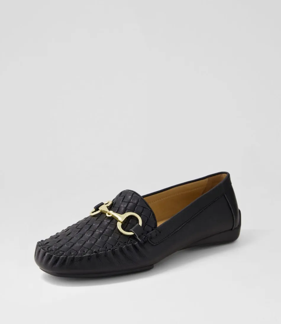 Women DJANGO & JULIETTE Loafers<Lille Black Leather Loafers