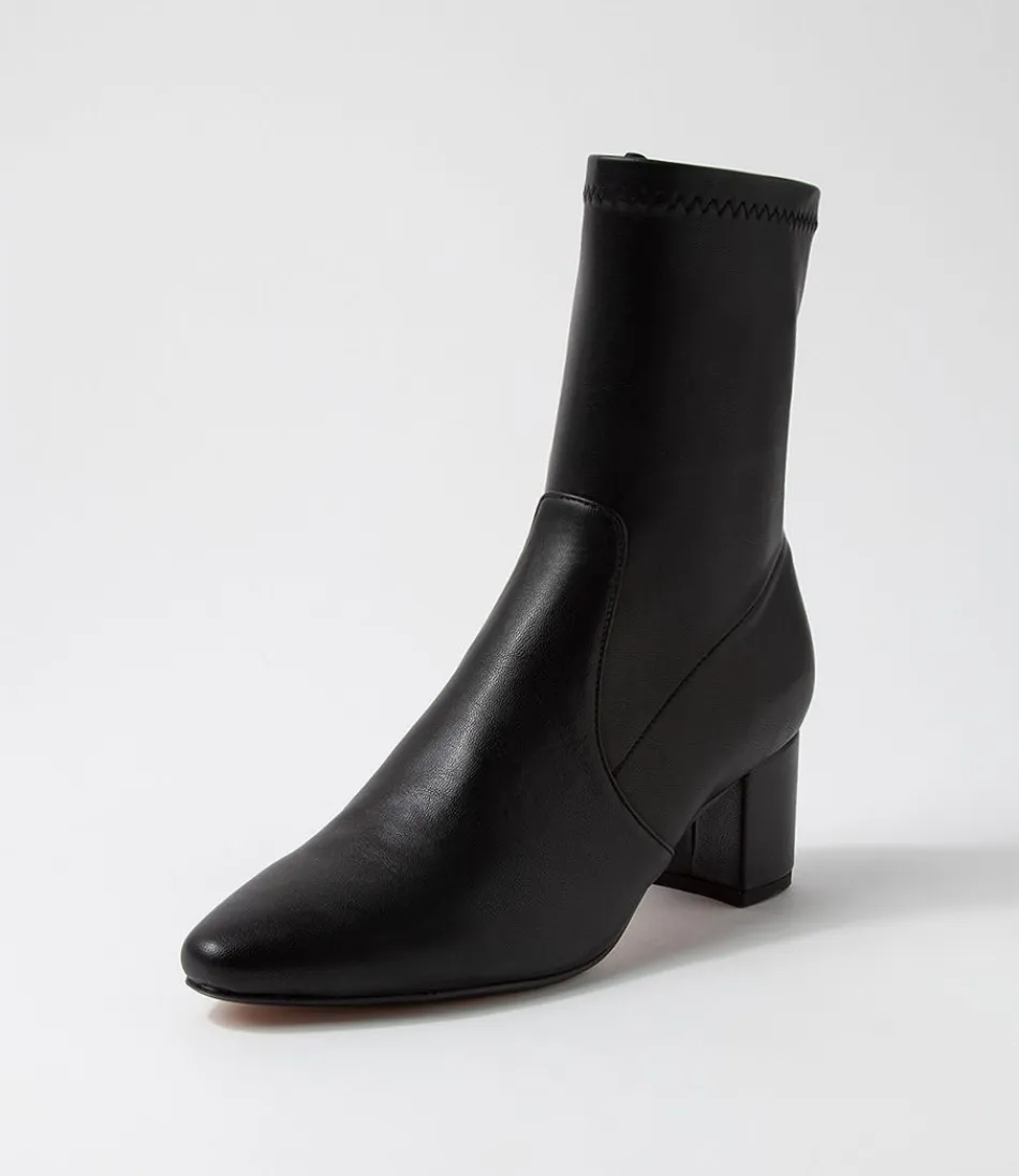 Women DIANA FERRARI Boots<Linta Black Stretch Ankle Boots