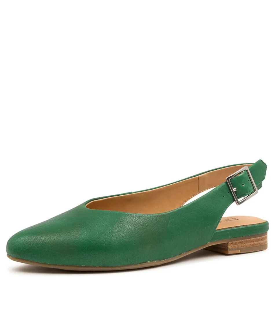 Women ZIERA Comfort<Lisa W Emerald Leather